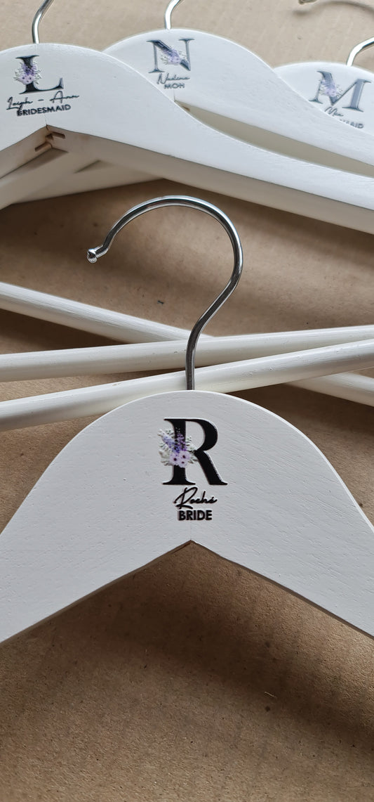 White Wooden Coat Hangers