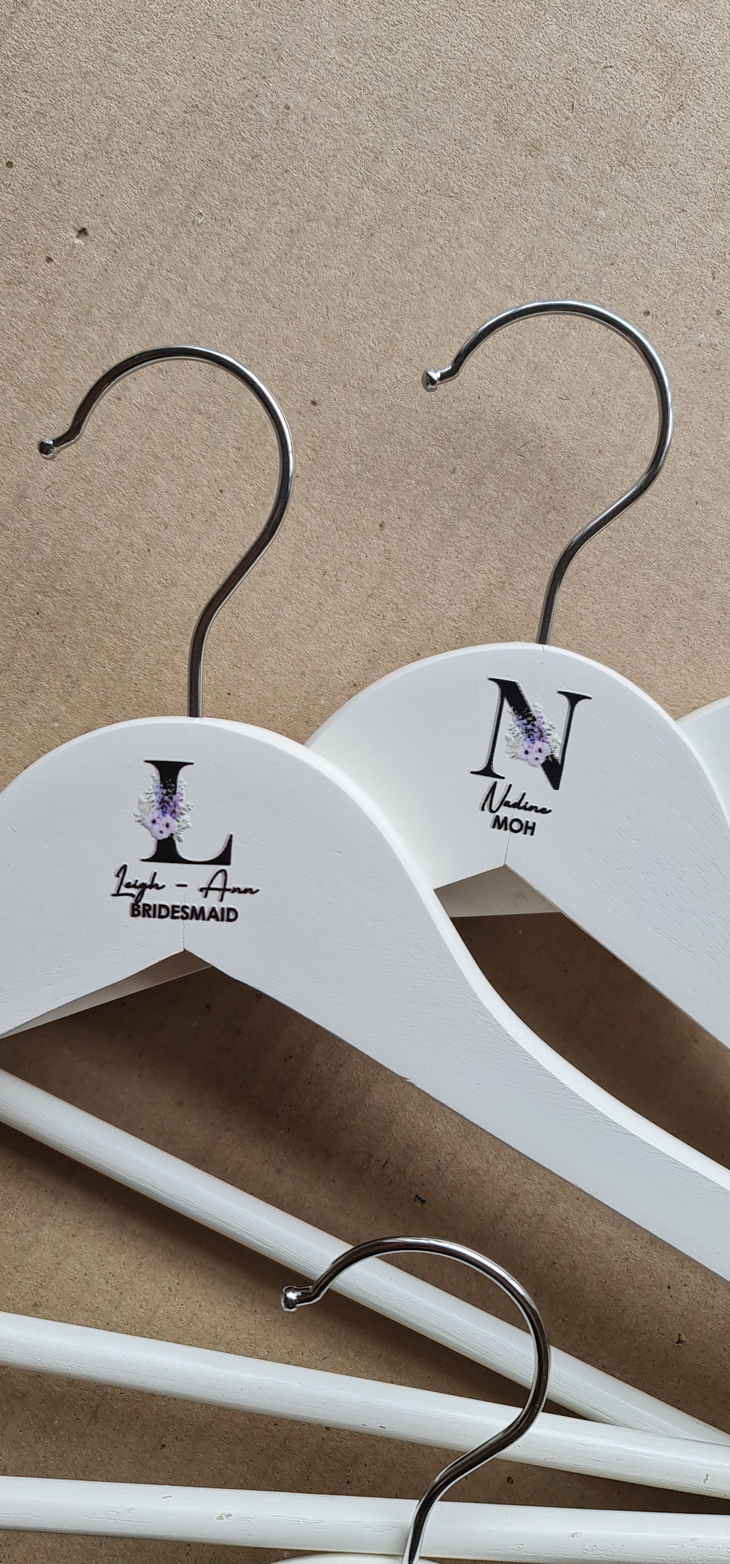 White Wooden Coat Hangers