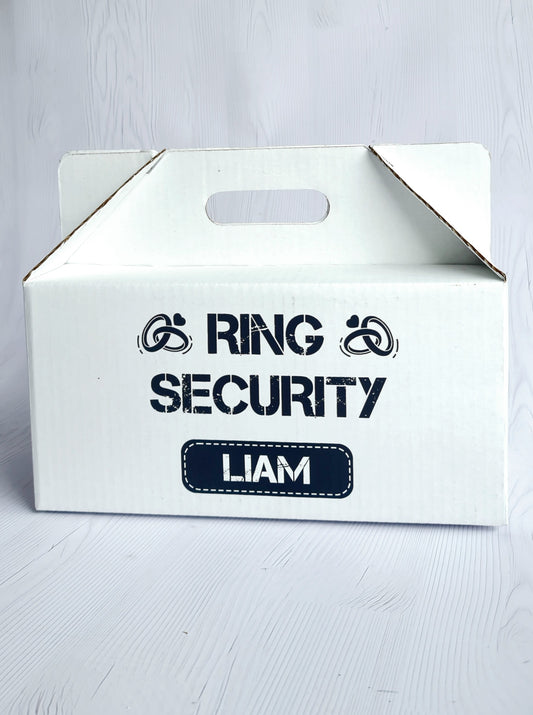 White Ring Bearer Gift Box - Empty