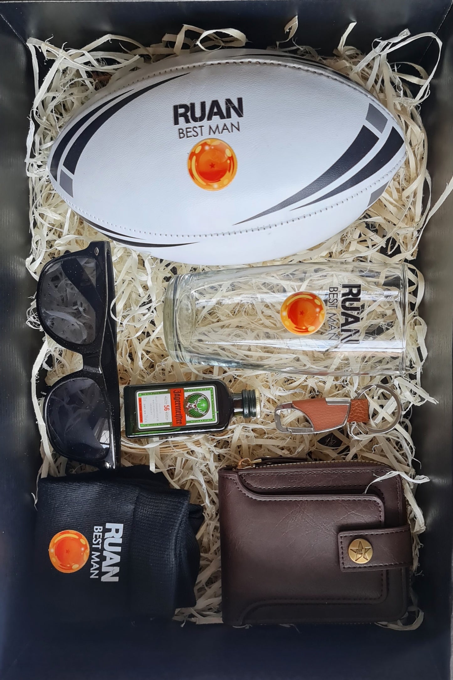 Groomsmen Gift Box - Rugby Ball Combo