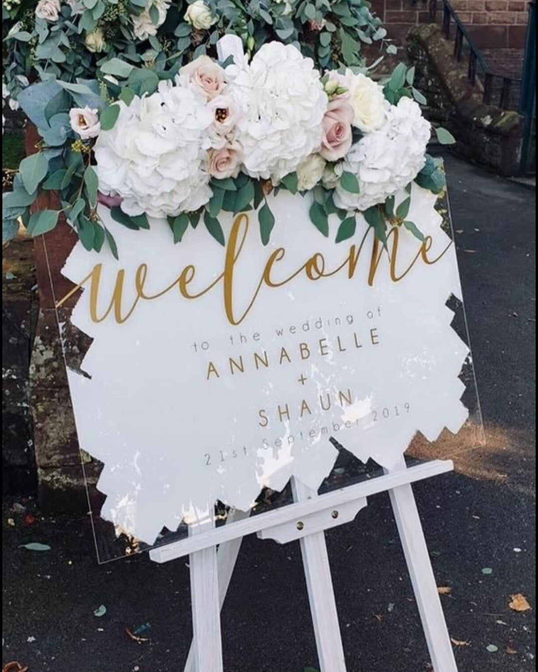A2 Vinyl Perspex Welcome Sign