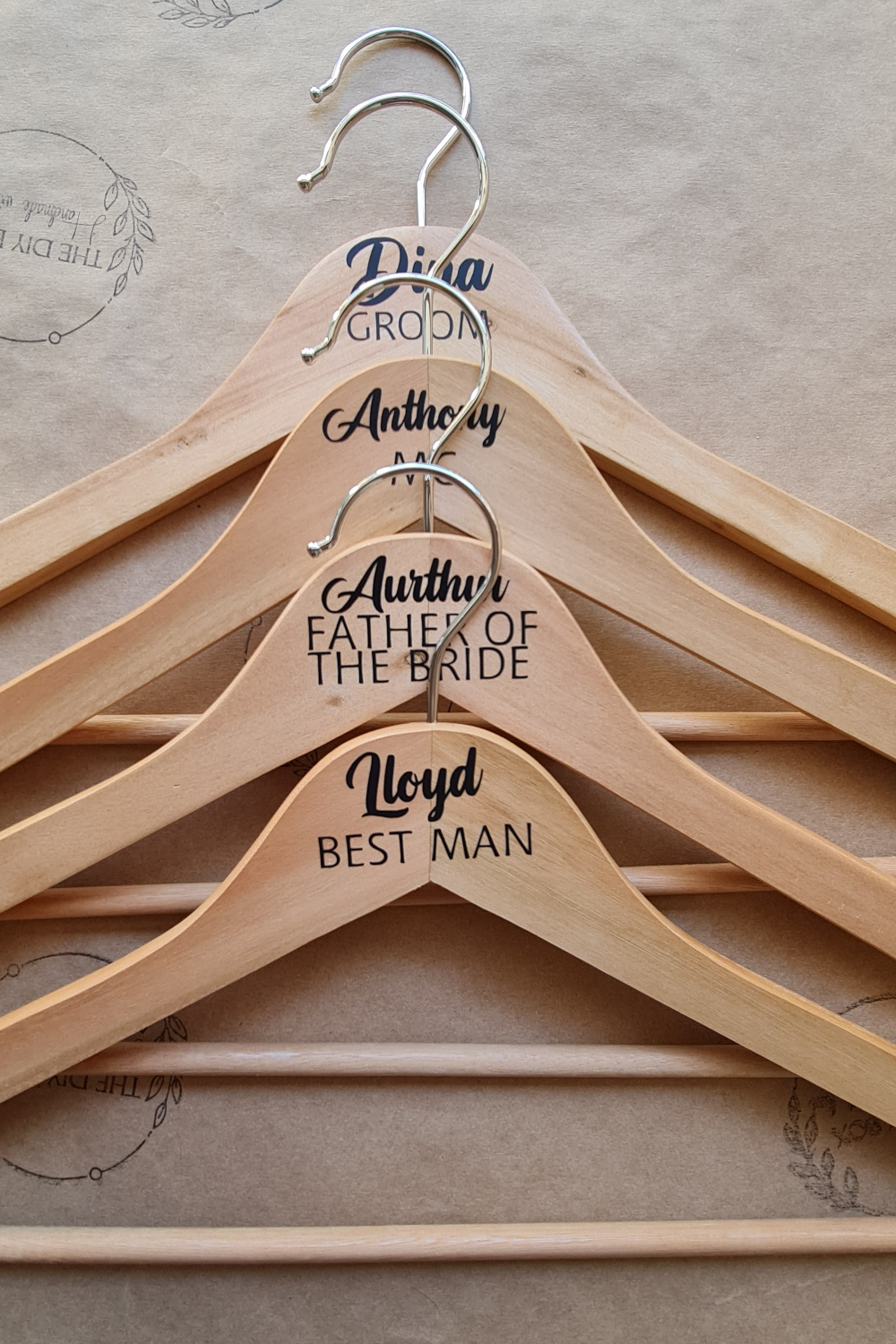 Brown Wooden Coat Hangers
