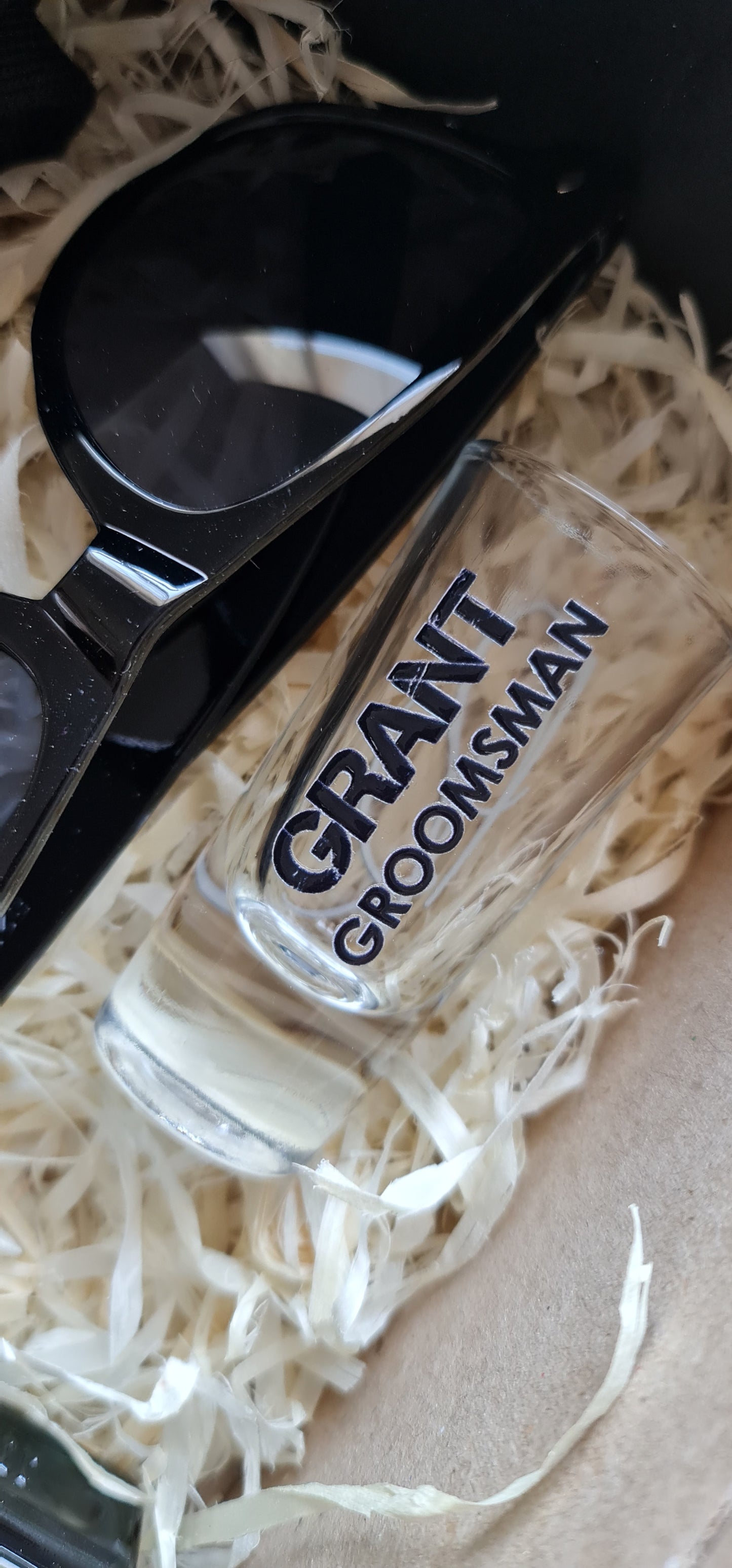 Groomsmen Gift Box - Shooter Glass and Sunglasses