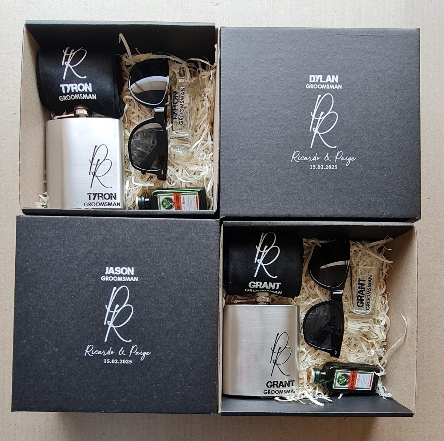 Groomsmen Gift Box - Shooter Glass and Sunglasses