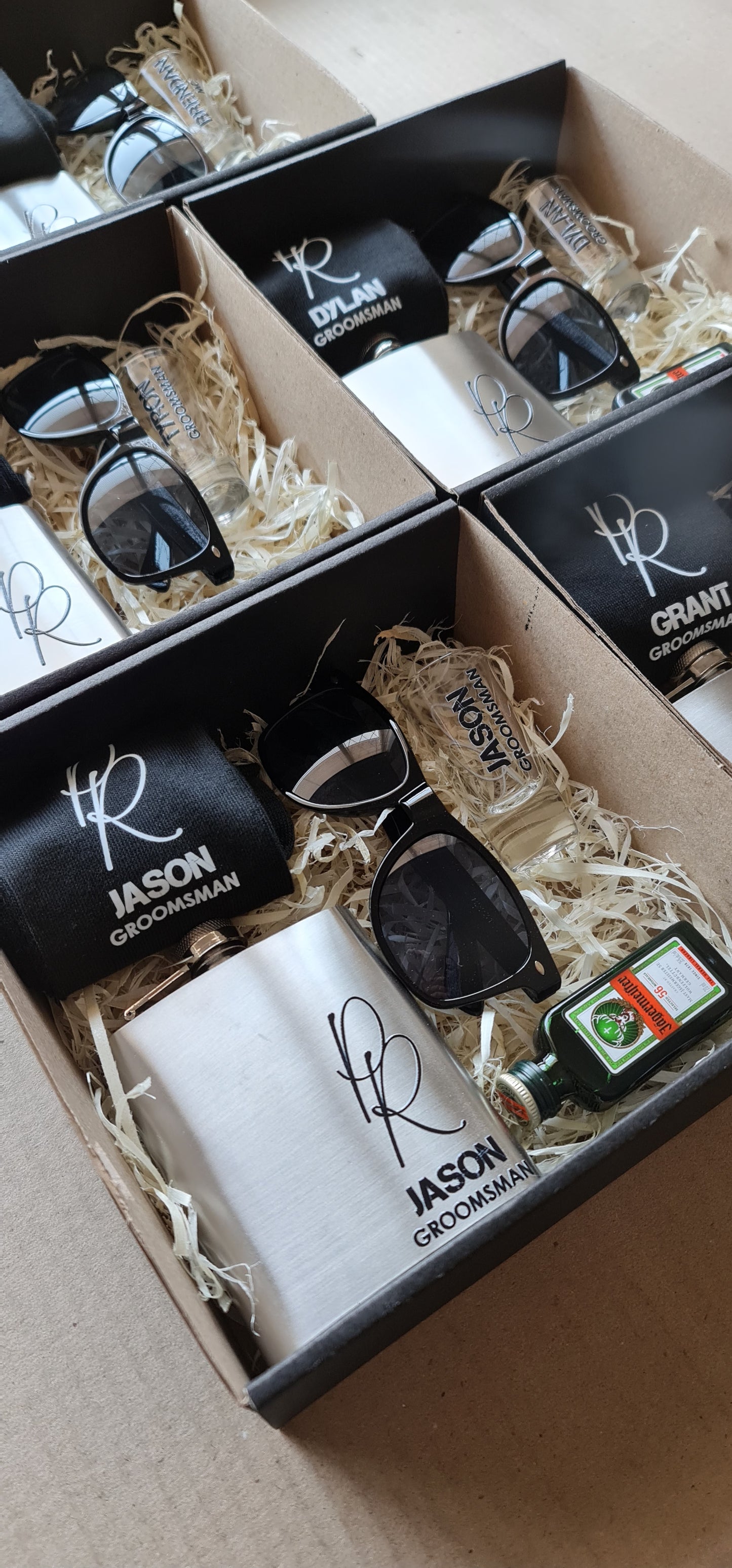 Groomsmen Gift Box - Shooter Glass and Sunglasses