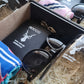 Groomsmen Gift Box - Black Flask and Sunglasses