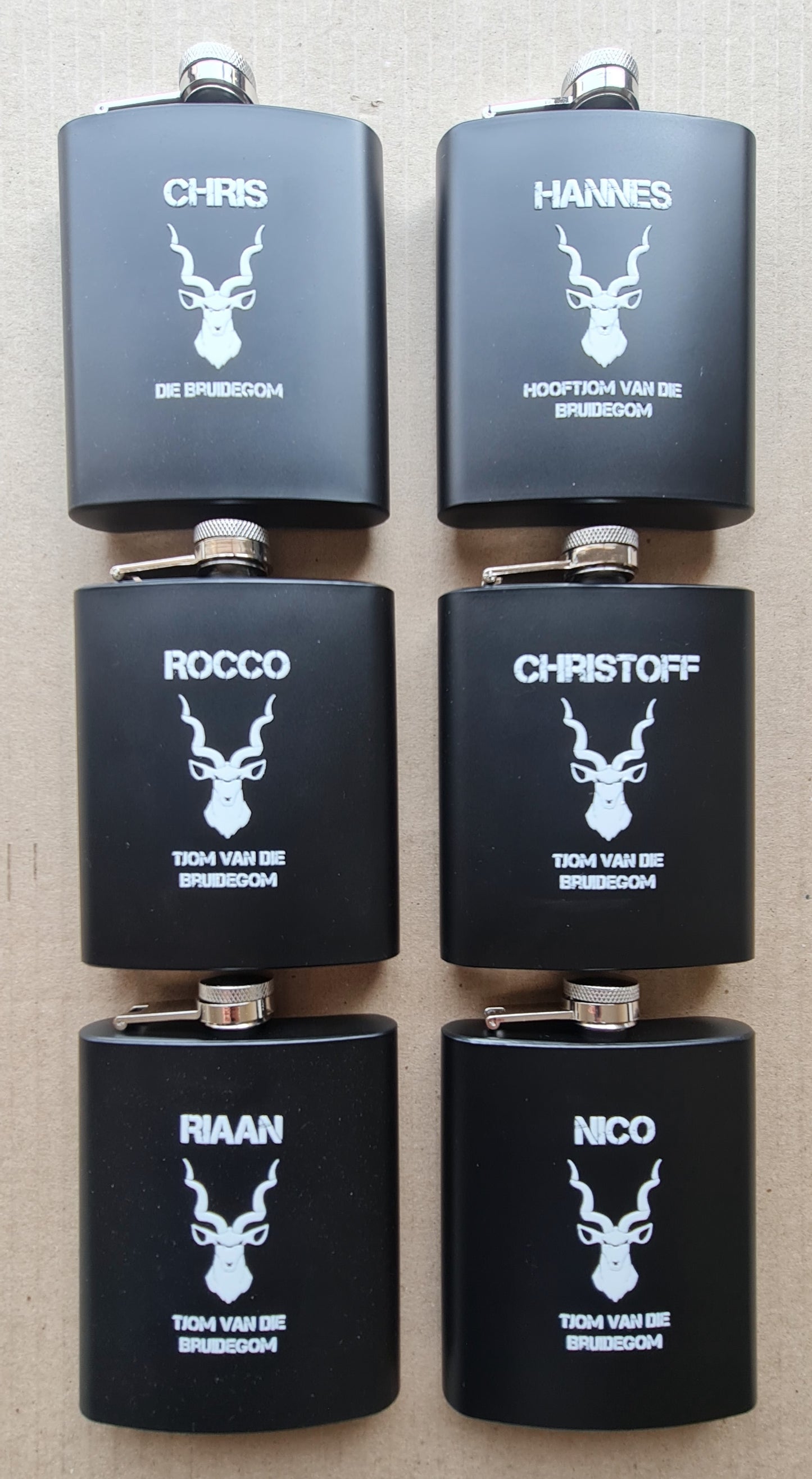 Black Stainless Steel Flasks