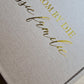 Empty Flip Open Brown Personalized Box