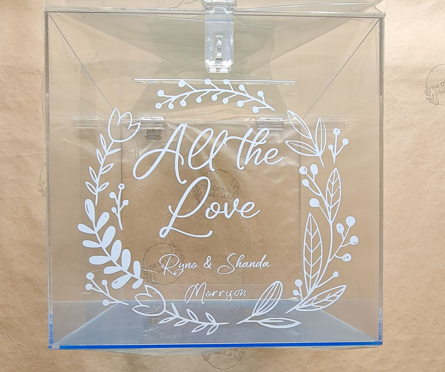 Envelope Perspex Box