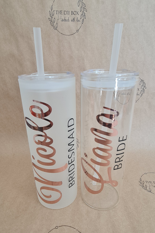 20oz Frosted / Clear Glass Tumblers