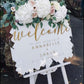 A2 Vinyl Perspex Welcome Sign