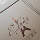 Empty Flip Open Brown Personalized Box
