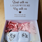 Empty Flip Open Bridesmaid Gift Box With A Ribbon