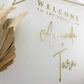 A2 Vinyl Perspex Welcome Sign
