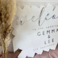 A2 Vinyl Perspex Welcome Sign