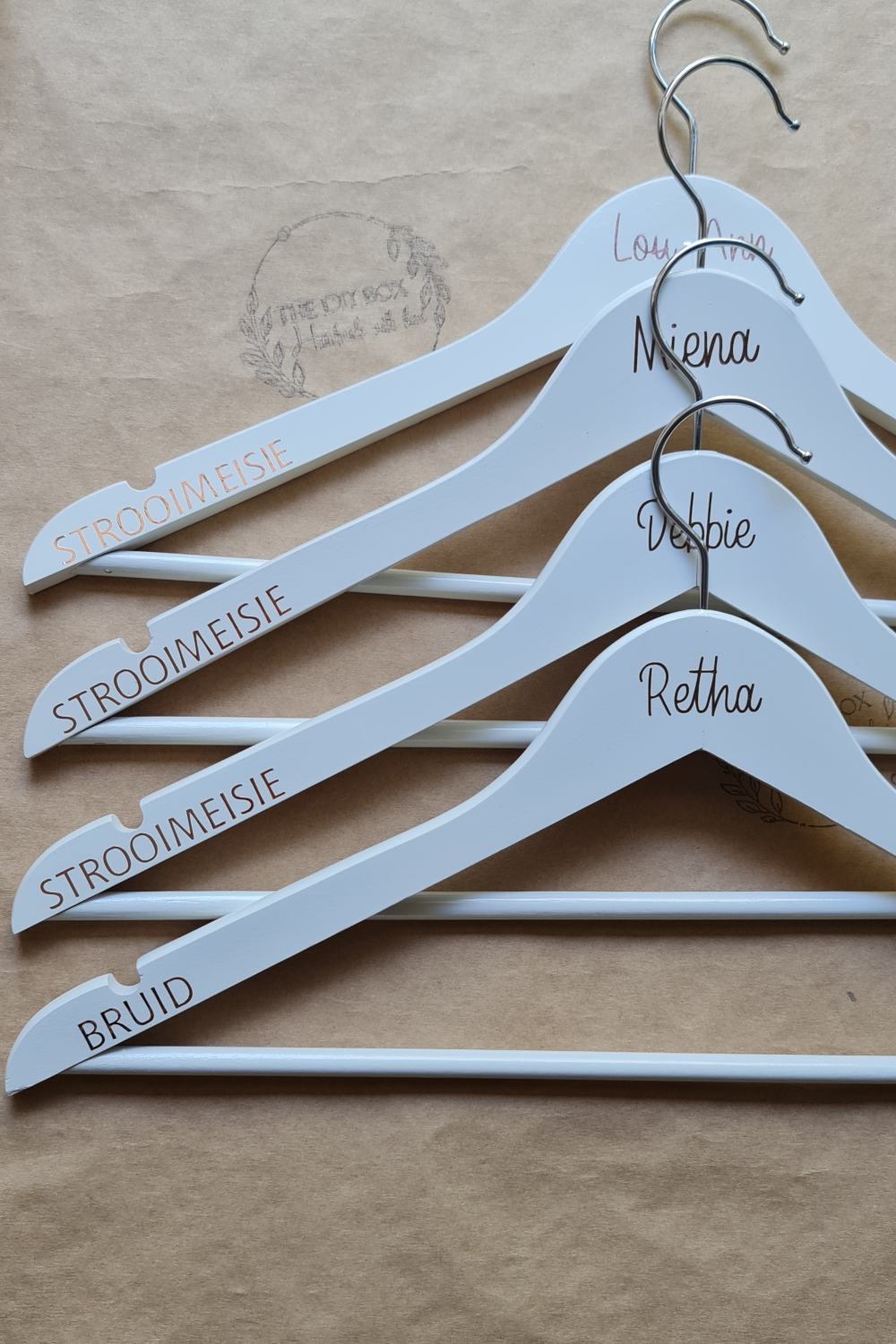 White Wooden Coat Hangers